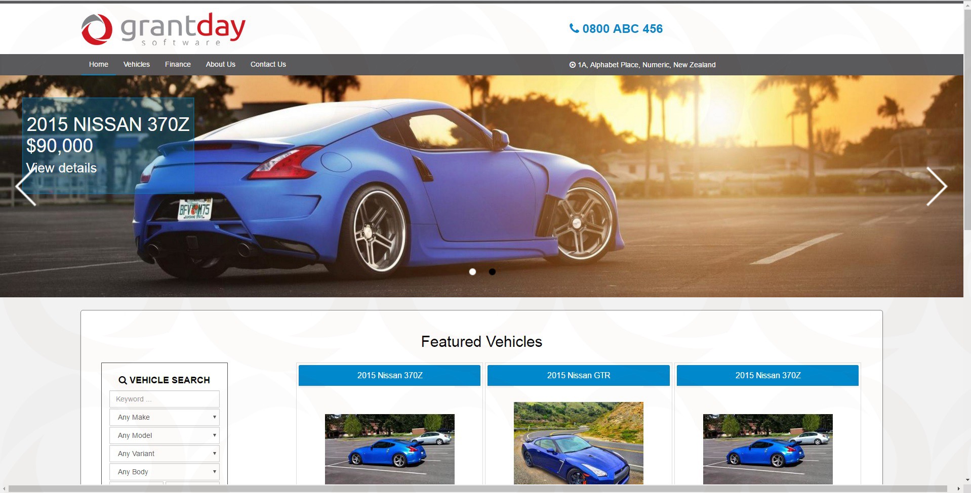 DealerWeb Version 2 + Carousel